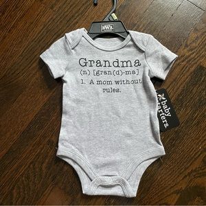 NWT Grandma Onesie, 3 Months